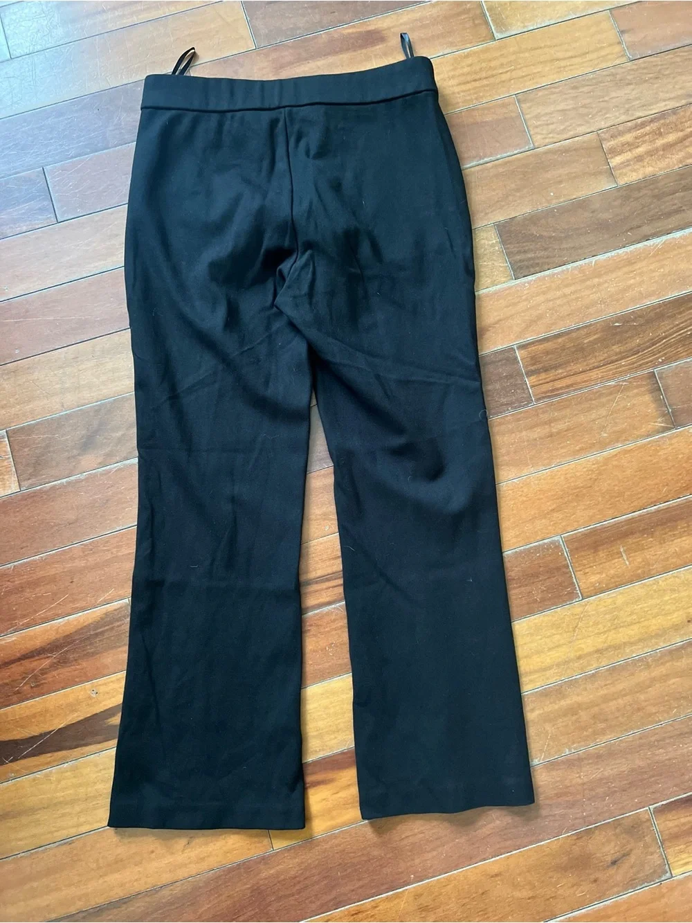 J. Crew Mario Bellucci Black Tailored Wide-Leg Pants Size 4 0177